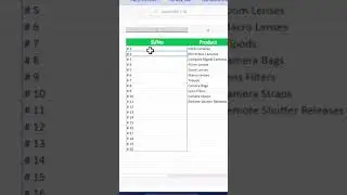 Automatically number rows using Sequence and Counta in Excel  