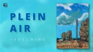 Plein Air Sketching to Improve Your Art \\\ Quick and Loose Acrylic Sketch