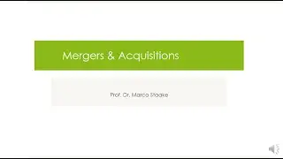 Mergers & Acquisitions