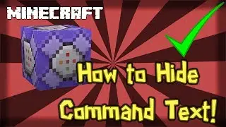 MINECRAFT | How to Hide Command Text! 1.15.1