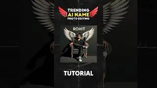 Viral 3D Wings Name Photo Editing 🔥 #bing #ai #photo #editing #shorts