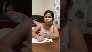 KC’s drawing an easy butterfly