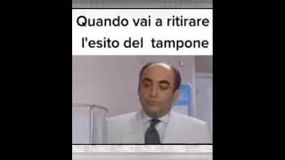 Quando vai a ritirare l'esito del tampone.