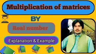 Multiplication of a matrix by an real number|matrix multiplication|real number multiple with a matri