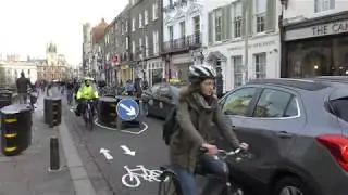 King's Parade, Cambridge. Cyclists Before 9am