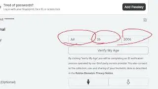 How to change or update birthday or age on roblox! (Modify age in roblox)