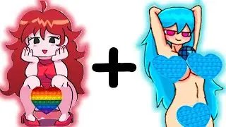 SKY GIRLFRIEND FNF - ALL CLOTHES = ??? l FNF ANIMATION l FRIDAY