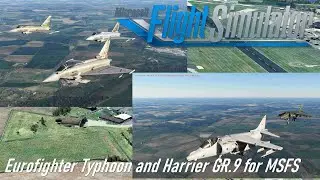 Microsoft Flight Simulator 40 - CJ  Simulations Eurofighter Typhoon or  DC Designs Harrier GR.9?