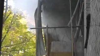 Пожар на Панфиловцев 21 в Запорожье