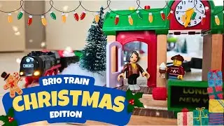 🎅✨BRIO Train Christmas Edition🚂🎄. Santa Claus on the Wooden Railway! #railwaytoys #brio