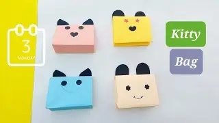 How to make bag, How to make paper bags, how to make cute paper bag #origami #craft #howtomake #diy