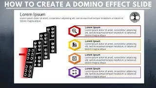PowerPoint Tutorial: How to Create a Domino Effect in Powerpoint l Domino Effect Slide PowerPoint