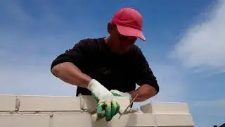 Кирпичная кладка - Маркинский кирпич Светло-бежевый