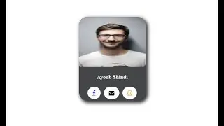 Create Personal Card using HTML and CSS