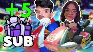 Juego Mario kart por 5 subs con ElAbrahaham