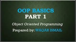 OOP Basics Part 1