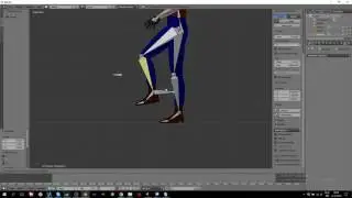 Character creation in Blender 3d #5: Ik, inverse kinematics on the foot