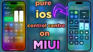 Pure  ios 17.2 Control Centre on All  Xiaomi,Redmi, Poco Device🤩ios Control Centre on MIUI