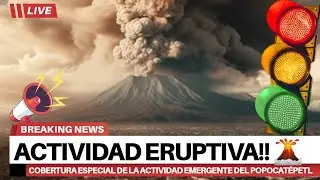 SEMÁFORO AMARILLO FASE 3 | VOLCÁN POPOCATEPETL EN VIVO 🔴ERUPCIÓN EN DIRECTO