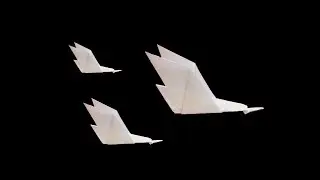 ORIGAMI GOOSE IN FLIGHT 🪿 (Samuel Randlett)