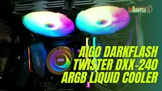 How to install Aigo DarkFlash Twister DX-240 ARGB Liquid Cooler | Insource IT
