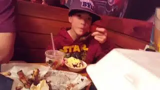 KIDS SLED IN BACKYARD~MOM SCARES KIDS~TEXAS ROADHOUSE BIRTHDAY SADDLE