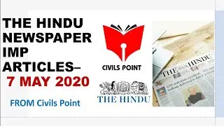 The Hindu Newspaper 7 may 2020