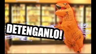 DINOSAURIO SUELTO DESTRUYE EL SUPERMERCADO / CAELI