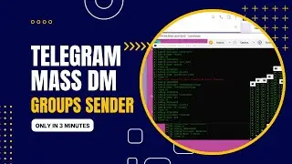 [Updated] Telegram Mass DM Sender to Many Groups Script 2023 🔥✅