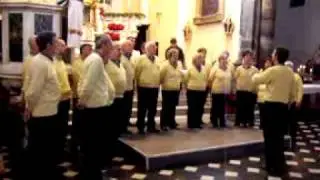 Coro Monti Liguri al concerto di Monterosso (SP) del 4/1/2009