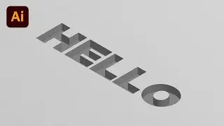 How to Create a 3D Text Art Effect in Adobe Illustrator | Ahoo