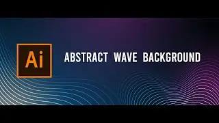 Abstract wave background. Adobe illustrator tutorial