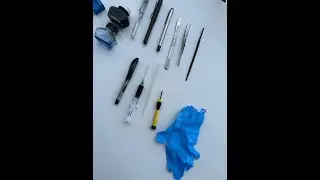 KULLAN AT DOLMA KALEMLERİ ATMAYIN. İŞTE PRATİK ÇÖZÜM!!! //Filling ink into a pen. VERY SIMPLE//DIY//