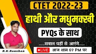 CTET 2022-23 के लिए महत्वपूर्ण टॉपिक मधुमक्खी और हाथी | Nandu hathi CTET | PYQs