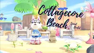 Cottagecore Beach: a Farewell to Summer! | Speed Build | Animal Crossing New Horizons