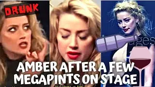 Amber Heard after a few MEGAPINTS on stage!