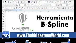 Spanish CorelDRAW B Spline Tool Basics The Rhinestone World TRWCD10
