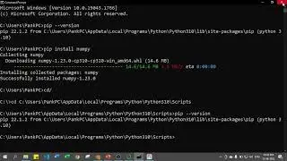 How to install NumPy in Python | PIP install NumPy | NumPy installation in Windows #93