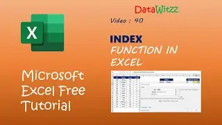 INDEX Function in Excel | Excel INDEX function | INDEX formula in Excel - More powerful than VLOOKUP