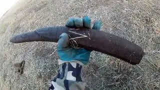 Накопал за час 23 килограмма железа.