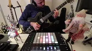 ➤ Jingle Bell Rock - Ableton Live & Push 2 Guitar Cover #oneminutebeat #6