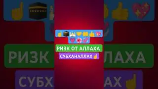 РИЗК ОТ АЛЛАХА ☝️🕋🕌🤲🤲🤲💖💖🌺🌺💞  #ислам  #коран #напоминание