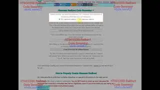 Htaccess Redirect Code Generator ↷ 301 permanent redirect or 302
