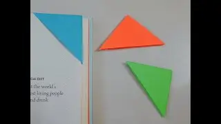 DIY Easy Origami Bookmark | How to make a Corner Bookmark