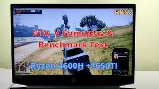 GTA V Ryzen 5 4600H GTX 1650Ti @All graphic settings | HP Pavilion 15 Gaming 15-ec1051AX/1050AX/52AX