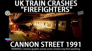 UK TRAIN CRASHES - FIREFIGHTERS - CANNON STREET 1991