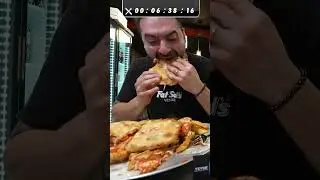 A primeira vez que eu comi um SANDUÍCHE DE PIZZA! 🍕🥪 4KG e 10.000 KCAL! #shorts