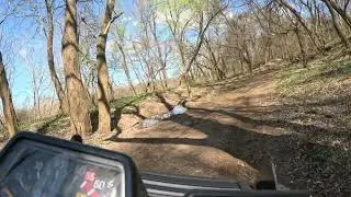 Bradley Performance Products TW200 muddy loop at Greasy Bend Off-Road Park just after a rain.
