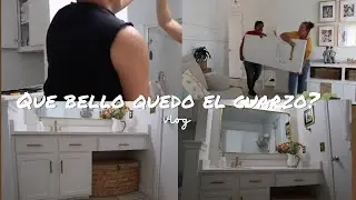 Que bello quedo el Cuarzo!! BAÑO NUEVO +Queremos una mesa con Cuarzo