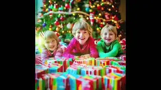 Новогодняя музыка! Картинки созданы нейросетью.